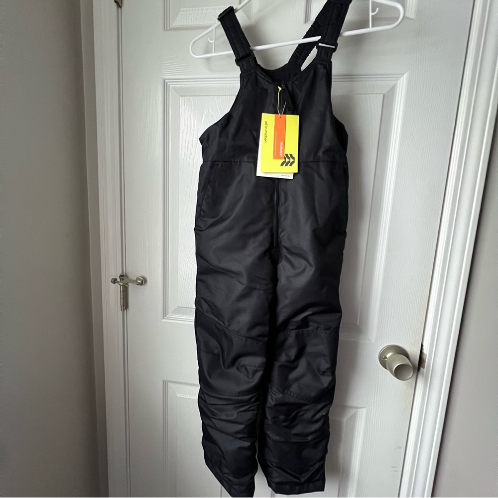 Black Snow Bib Overalls